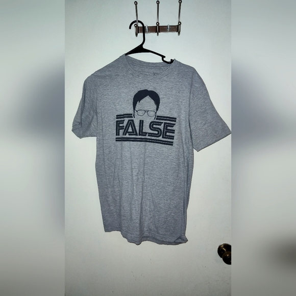 Mens T Shirt Medium Dwight Schrute False Rare Authentic The Office Apparel - Picture 1 of 2